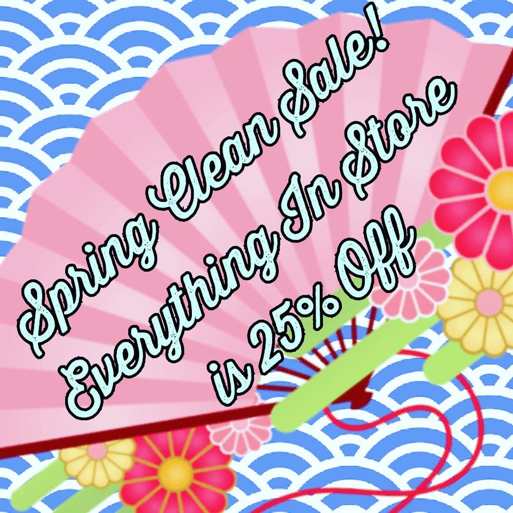 25% OFF SPRING CLEANOUT SALE